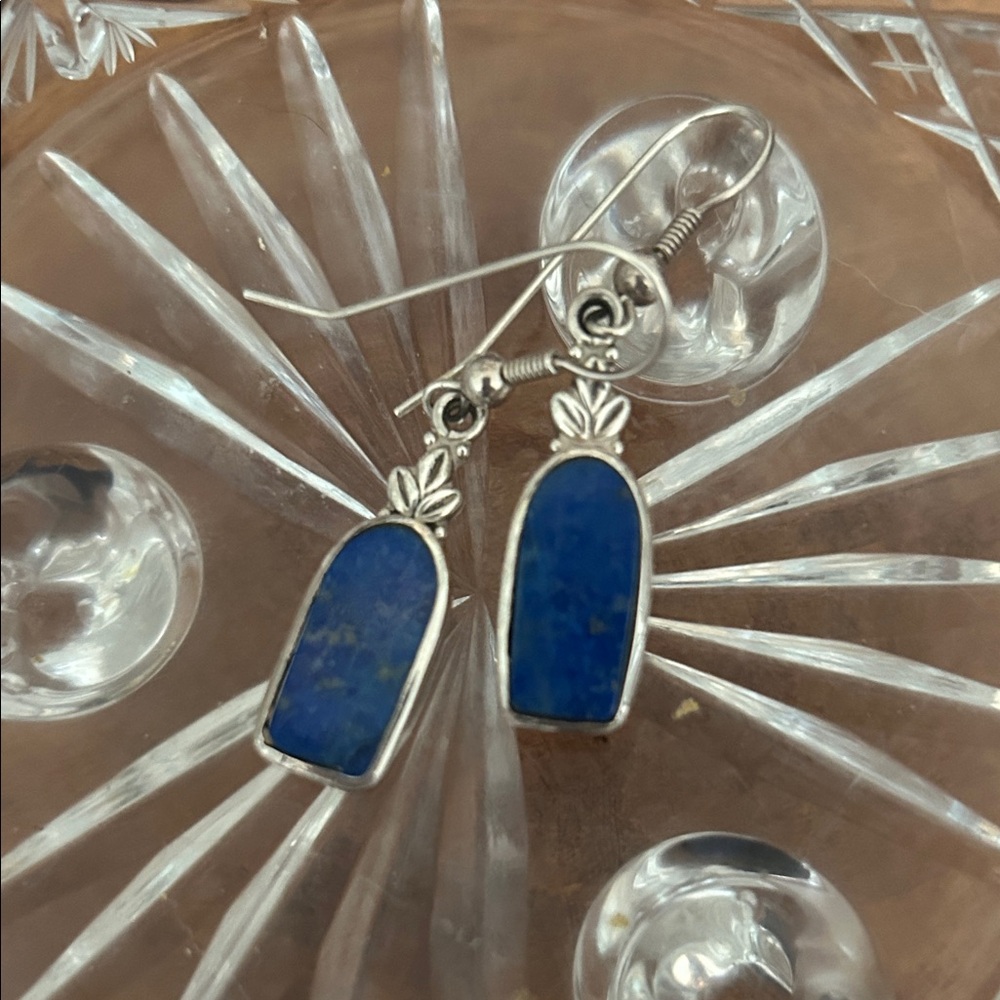 Sterling Silver Lapis Earrings